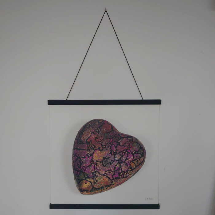 Poster på matt papper i museikvalitet med hängare -  Själshjärta - Bild 4
