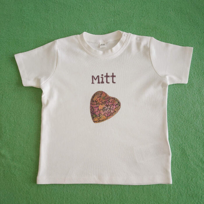 Klassisk baby t-shirt med rund hals - Mitt hjärta - Bild 5