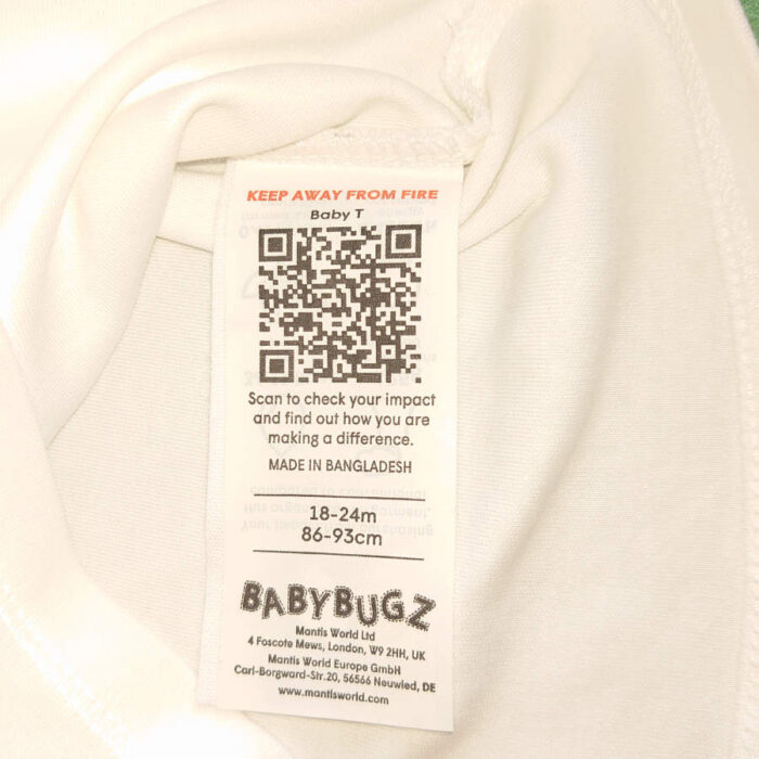 Klassisk baby t-shirt med rund hals - Mitt hjärta - Bild 2